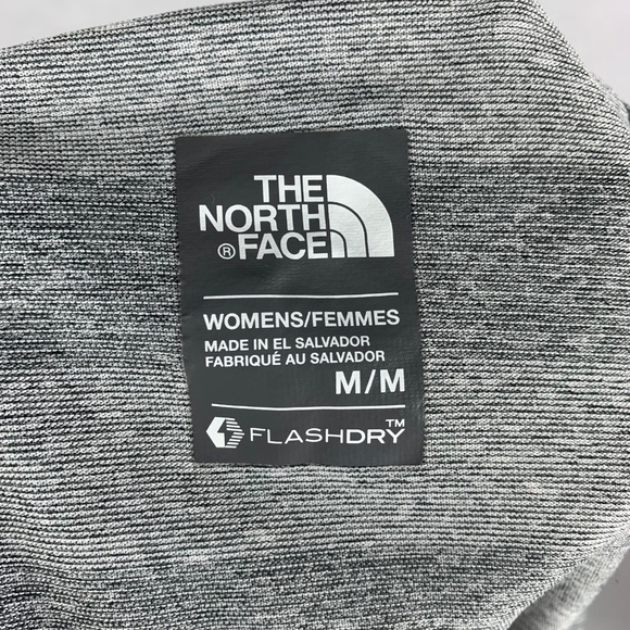 Ladies The North Face Grey Short Sleeve Flashdry Athletic Shirt Size M - Picture 4 of 6
